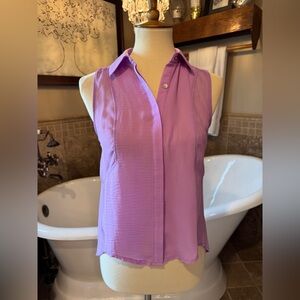 Chloe K Lavender Sleeveless Tank Top XS